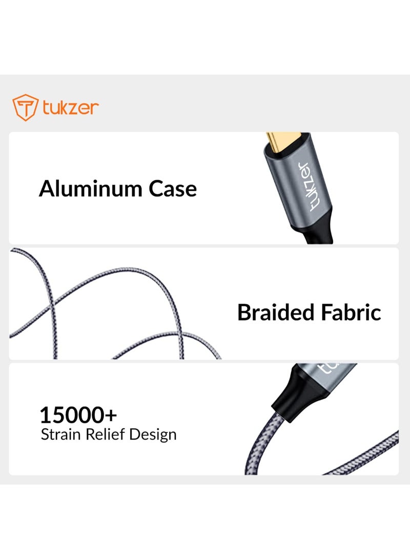 tuKZer Renewed - Tukzer High Speed USB Type C to USB B 2.0 Printer Cable Cord - 2M/6.6Ft - Image 2